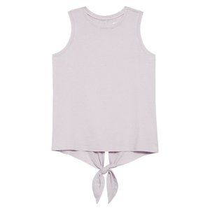 Z By Zella Girl Sassy Soft Tank Sleeveless Open Back Cotton Purple Large 10/12